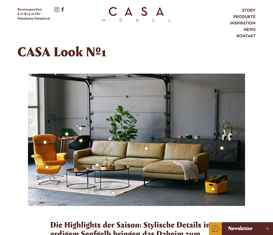 CASA Möbel | weitweit Webentwicklung / Mathias, Patrick & Felipe